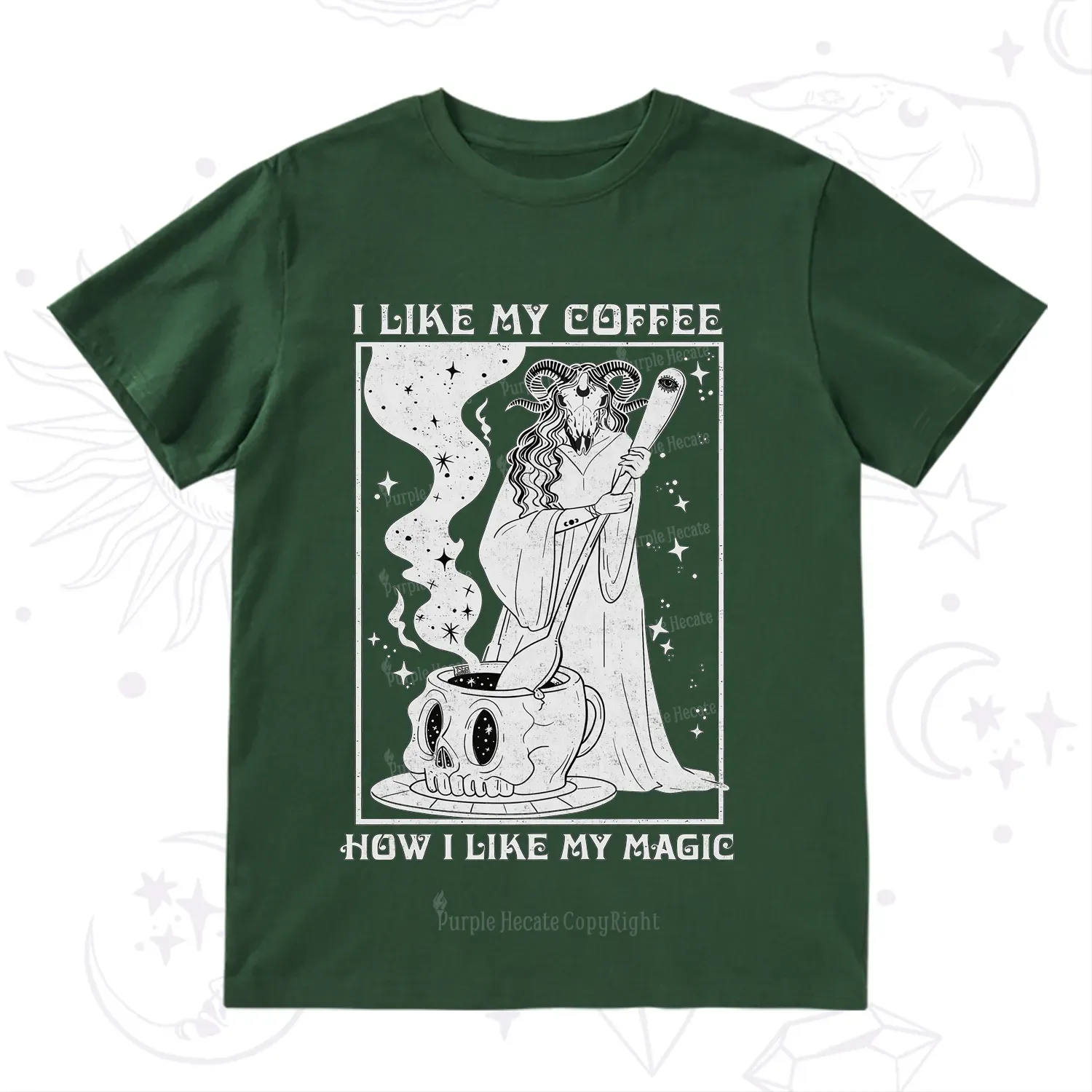 Purplehecate I Like My Coffee How I Like My Magic T-Shirt