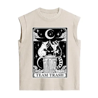 Purplehecate The Team Trash Tarot Vintage Washed Tank