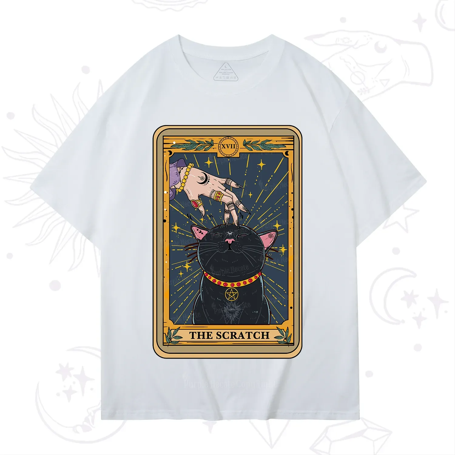 Purplehecate The Scratch Cat Tarot T-Shirt
