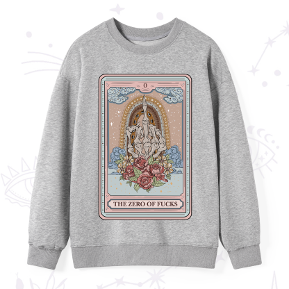 Purplehecate The Zero Of Fucks Tarot Sweatshirt
