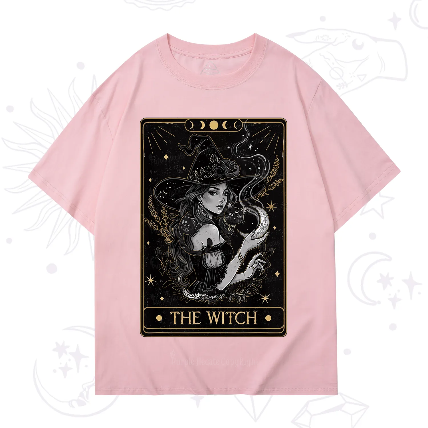 Purplehecate The Witch Enchanted Tarot Card T-Shirt