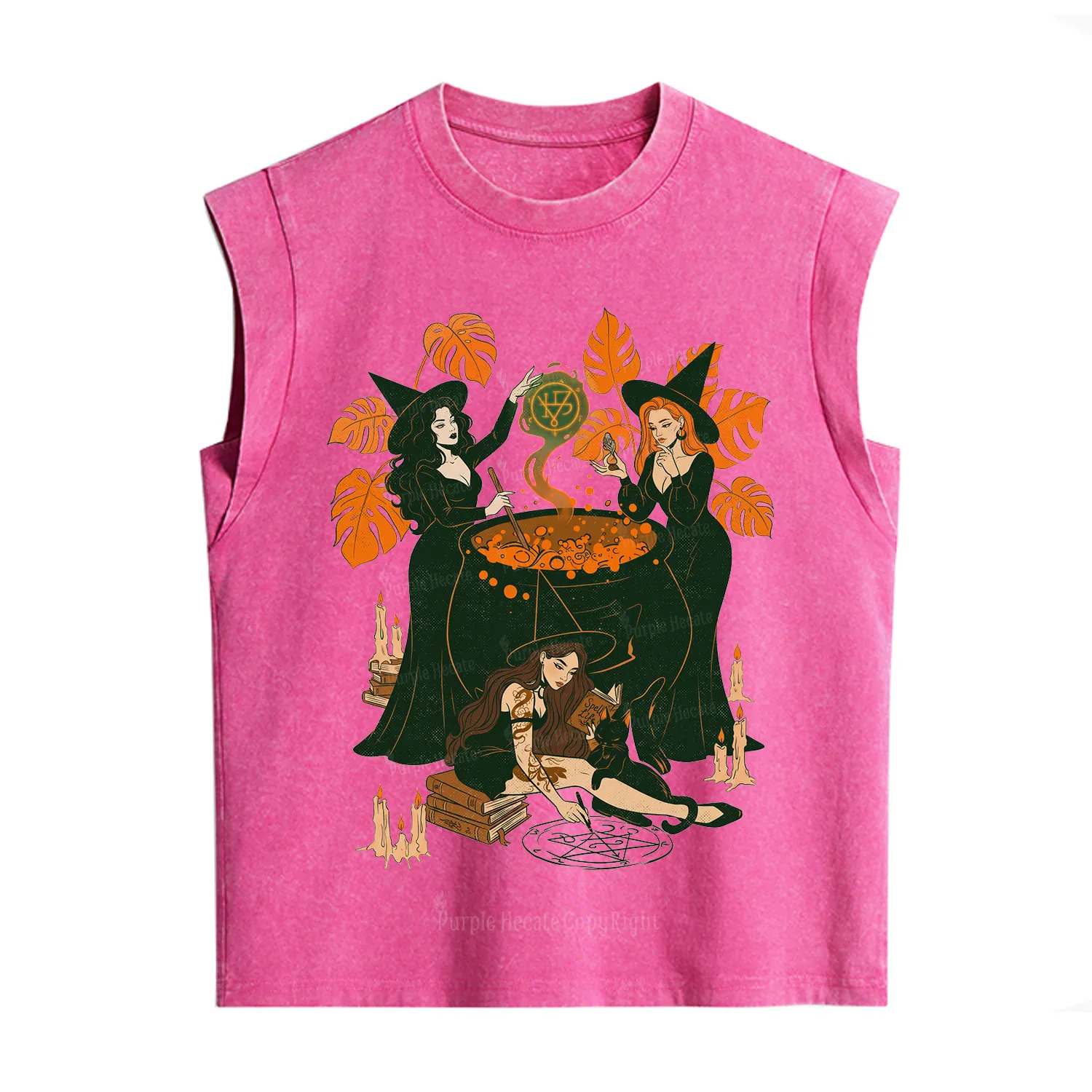 Purplehecate Midnight Potion Ritual Halloween Vintage Washed Tank