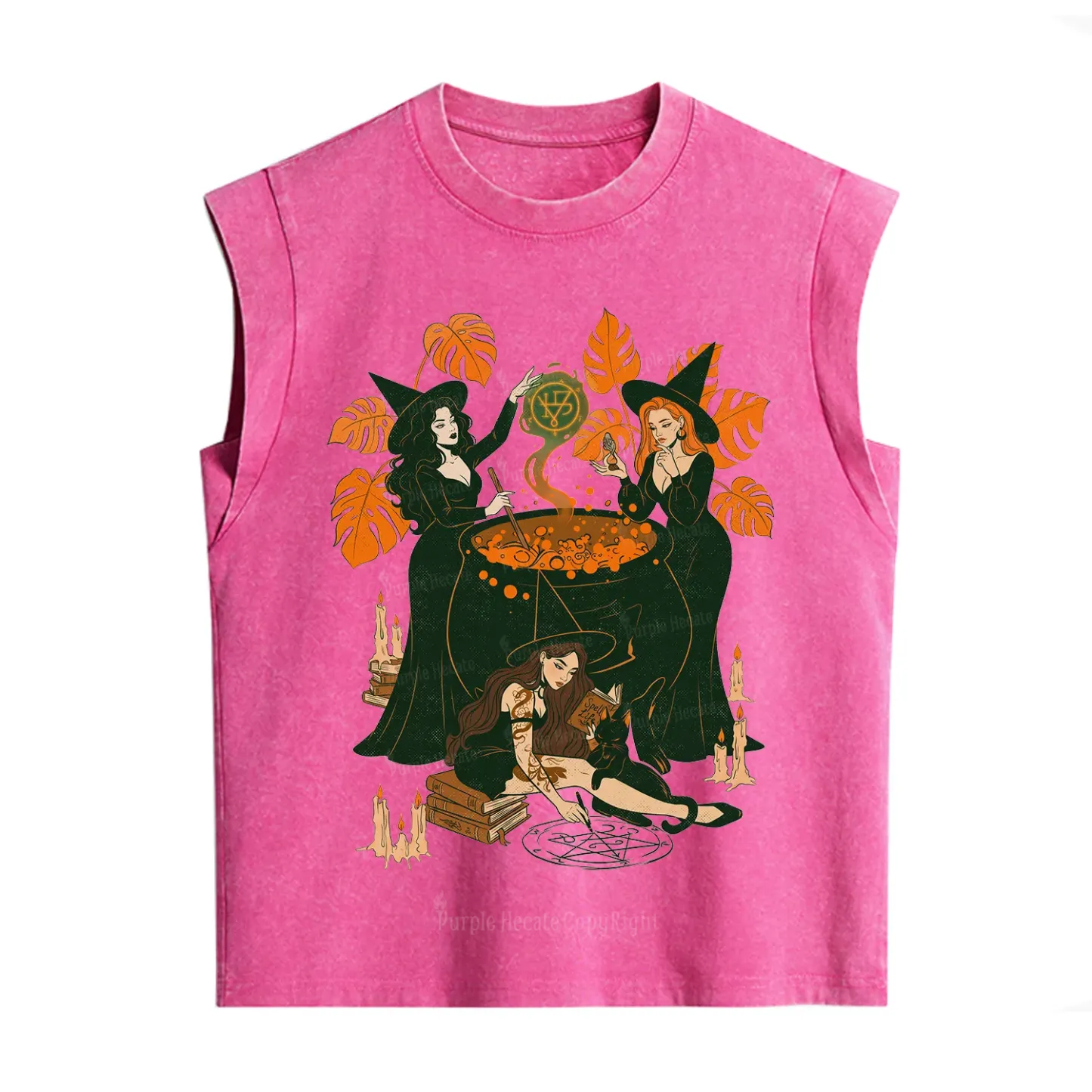 Purplehecate Midnight Potion Ritual Halloween Vintage Washed Tank