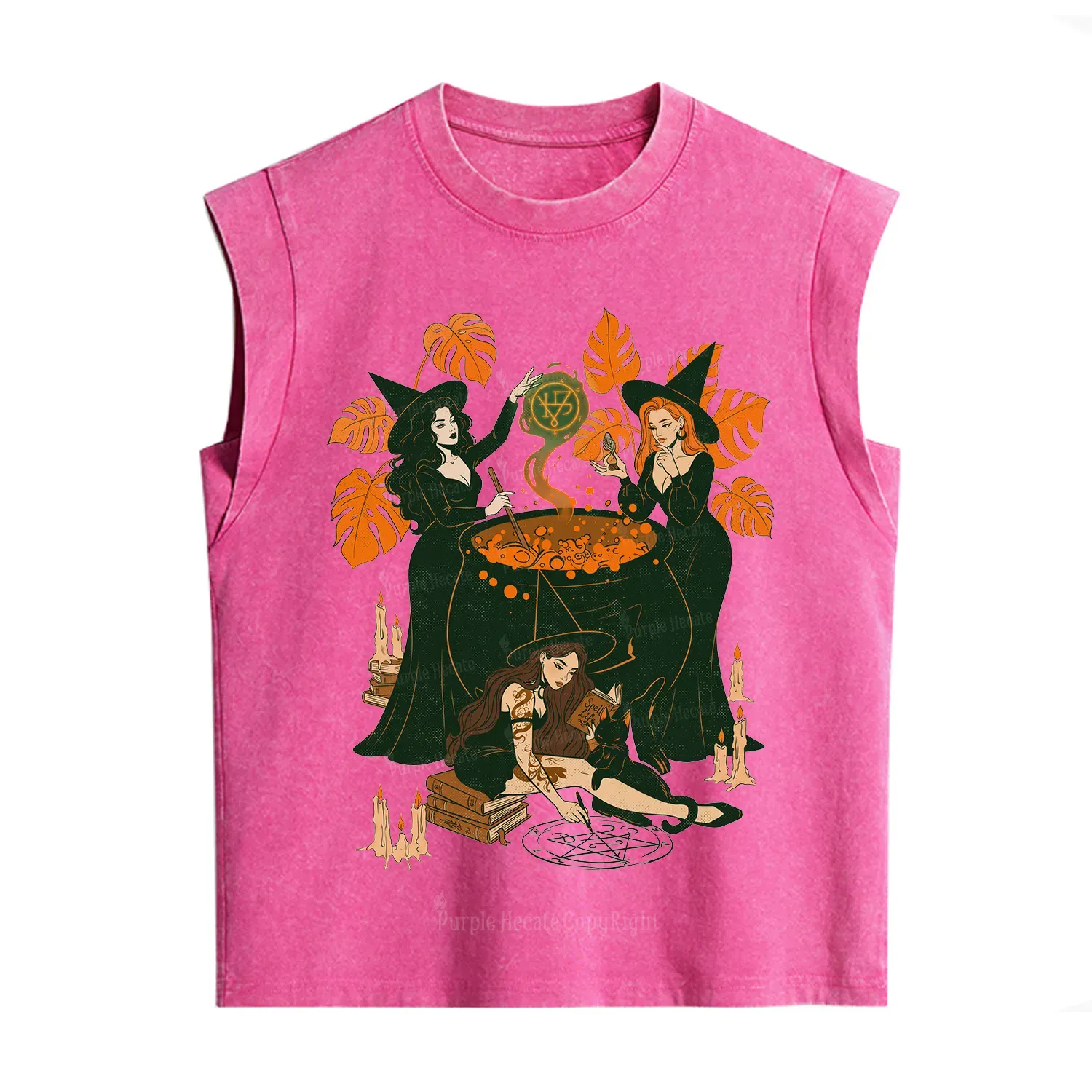 Purplehecate Midnight Potion Ritual Halloween Vintage Washed Tank