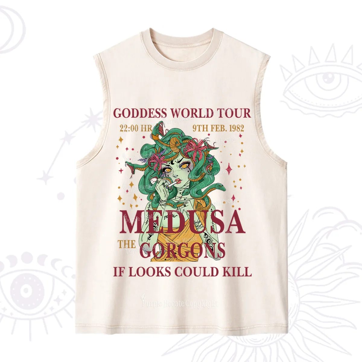 Purplehecate Medusa The Gorgons Washed Tank