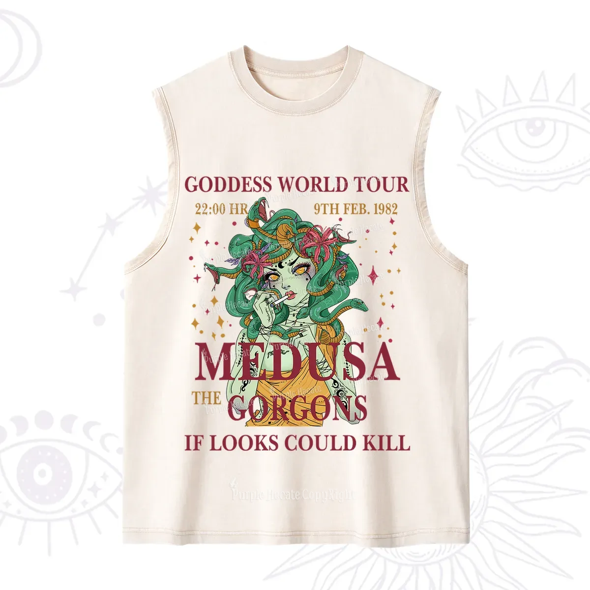 Purplehecate Medusa The Gorgons Washed Tank