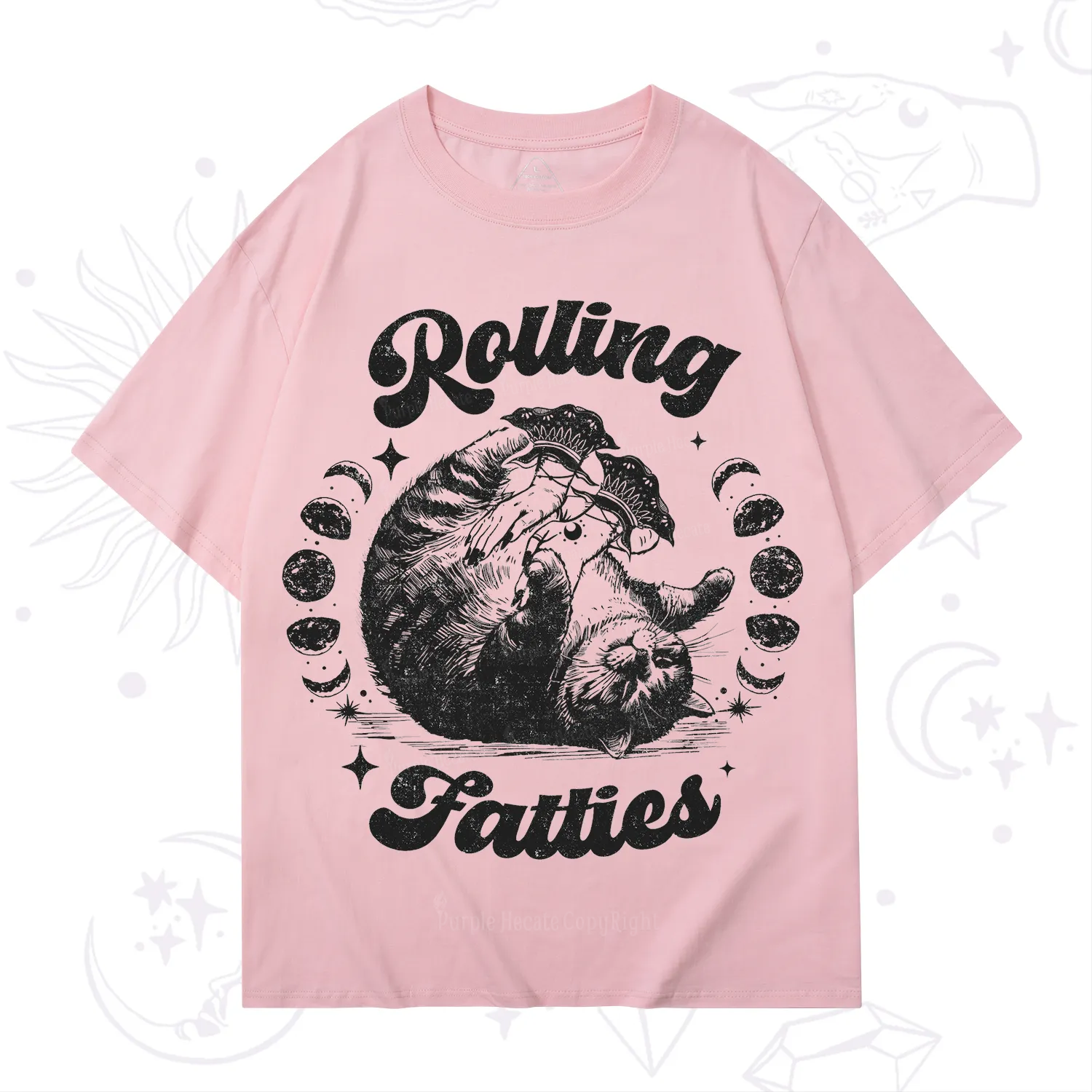 Purplehecate Funny Rolling Fatties T-Shirt