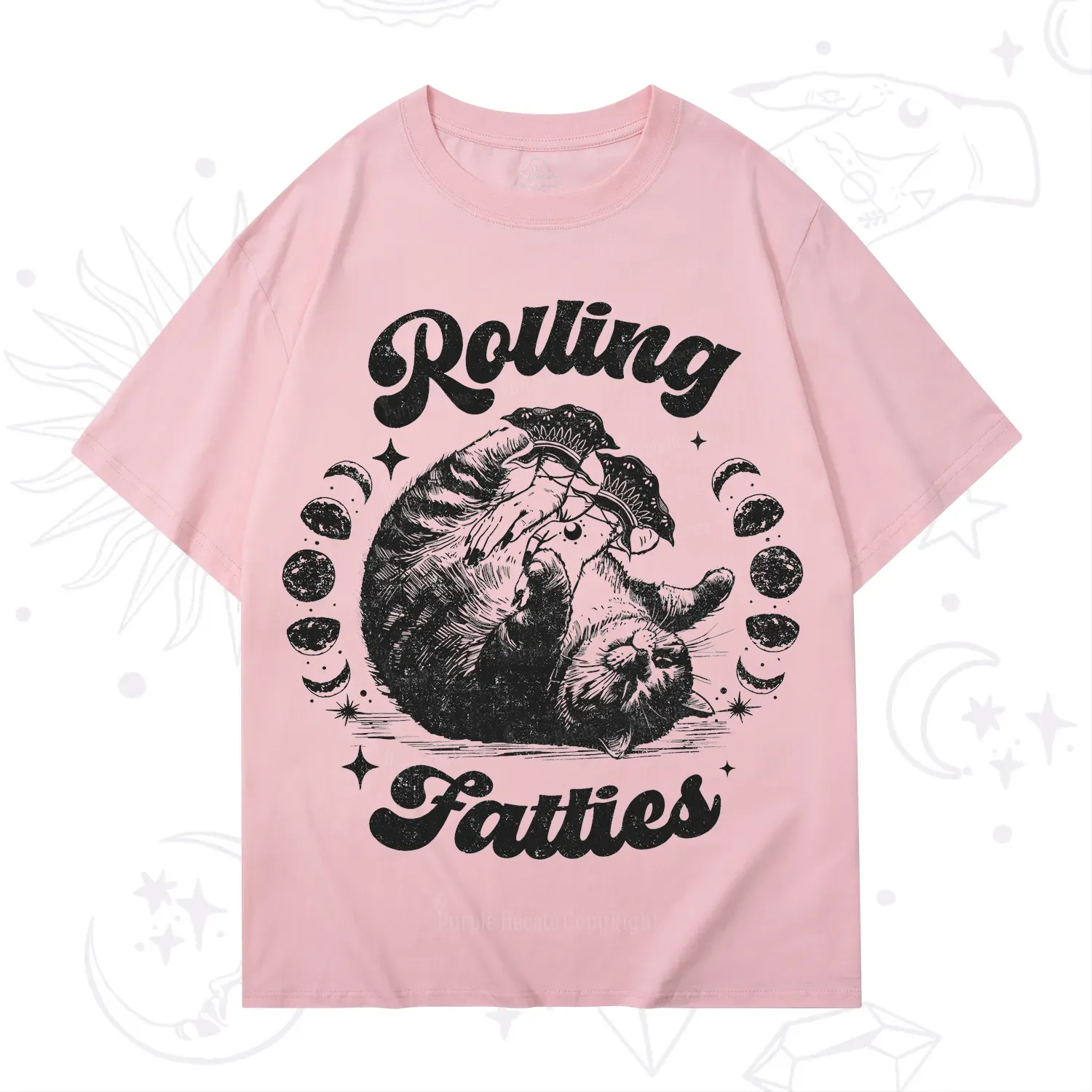 Purplehecate Funny Rolling Fatties T-Shirt