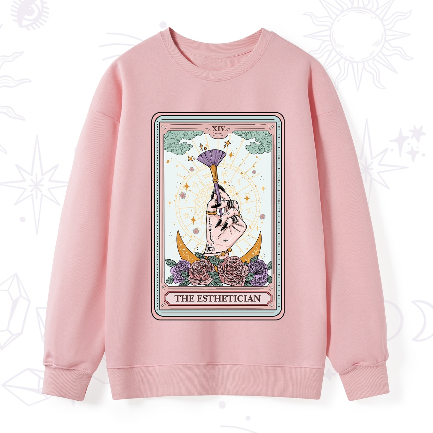 Purplehecate The Esthetician Tarot Card Sweatshirt