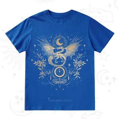 Purplehecate Celestial Dragon Moon Phase T-Shirt