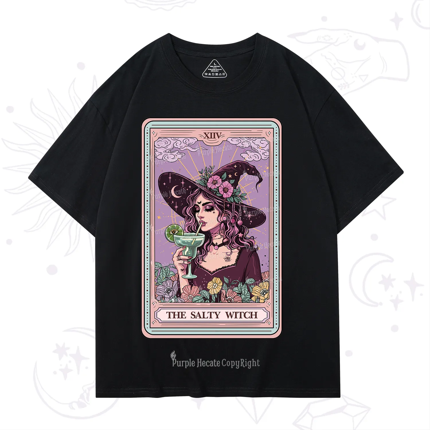 Purplehecate The Salty Witch Tarot T-Shirt