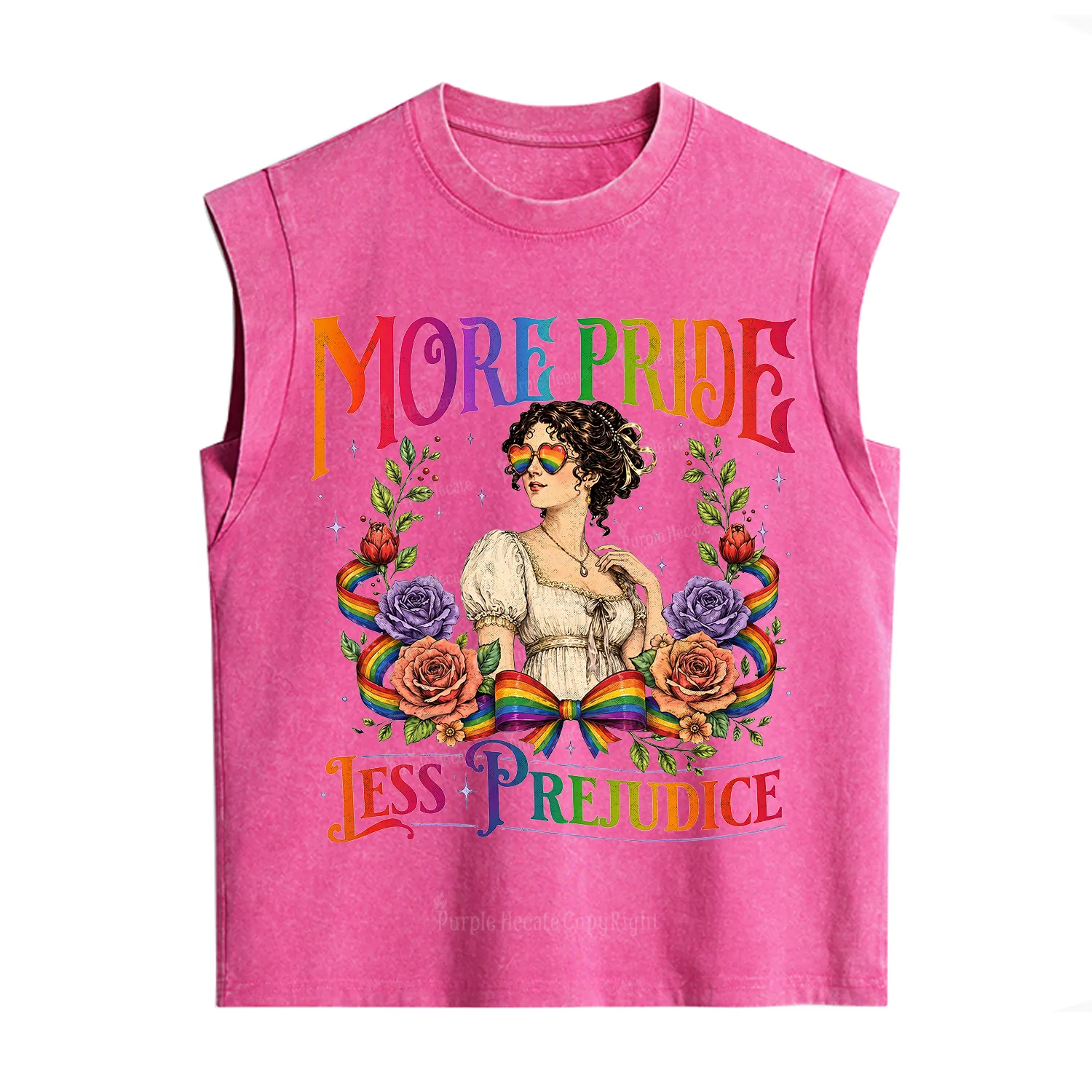 Purplehecate More Pride Less Prejudice Pride Vintage Washed Tank