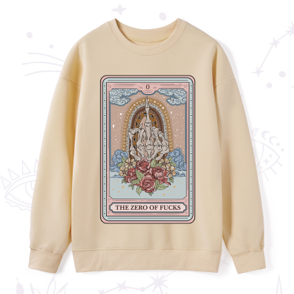 Purplehecate The Zero Of Fucks Tarot Sweatshirt