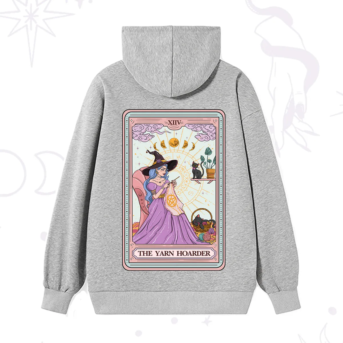 Purplehecate The Yarn Hoarder Tarot Hoodie