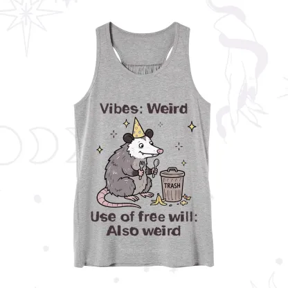 Purplehecate Weird Vibes Only Opossum Tank