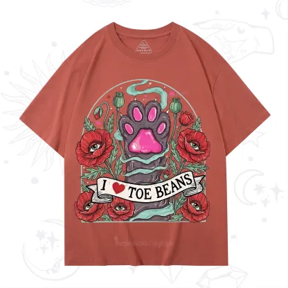 Purplehecate Toe Beans Lover Paw T-Shirt