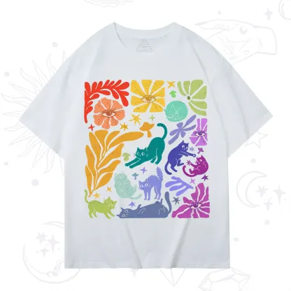 Purplehecate Rainbow Pride Cats T-Shirt