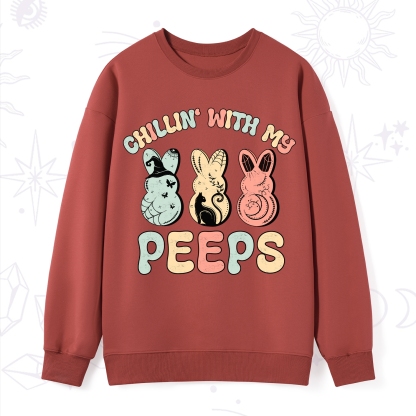 Purplehecate Chillin With My Peeps Sweatshirt