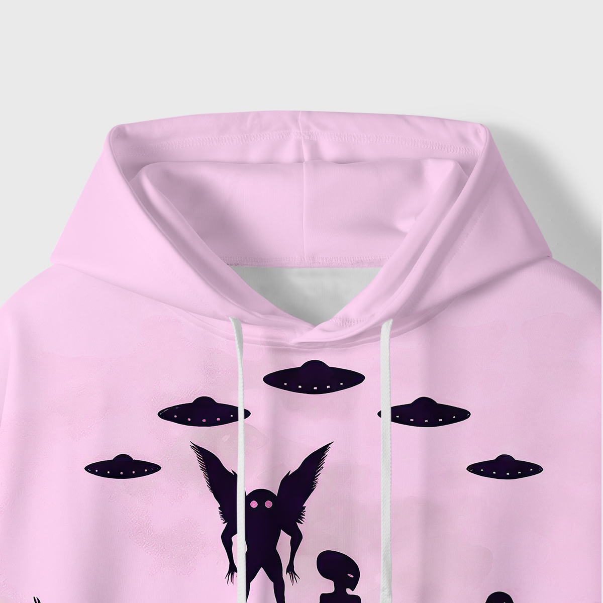 Purplehecate Alien Lake Monster Encounter All-Over Print Hoodie
