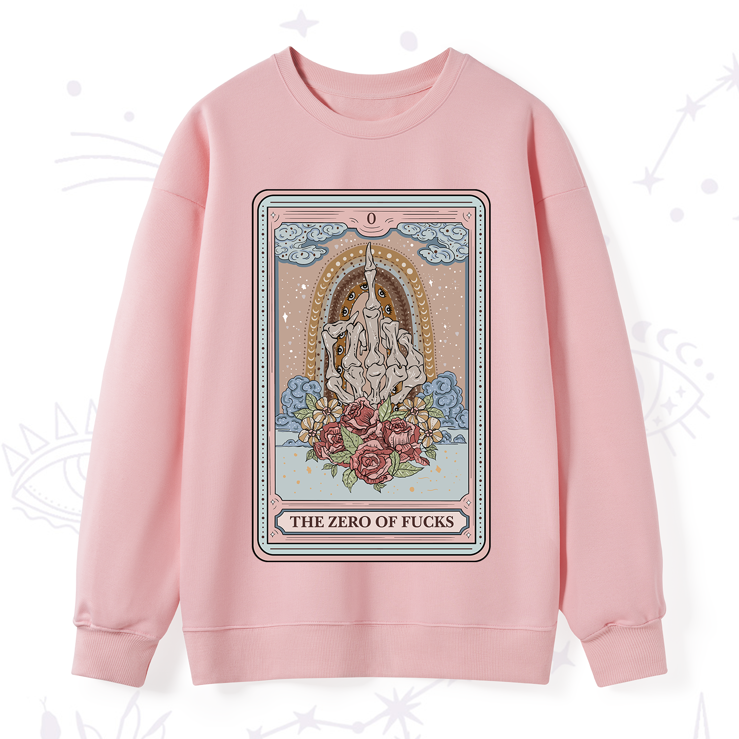 Purplehecate The Zero Of Fucks Tarot Sweatshirt