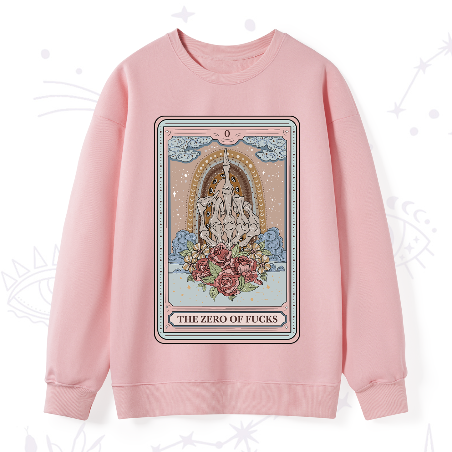 Purplehecate The Zero Of Fucks Tarot Sweatshirt