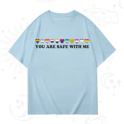 Purplehecate You Are Safe With Me Pride T-Shirt