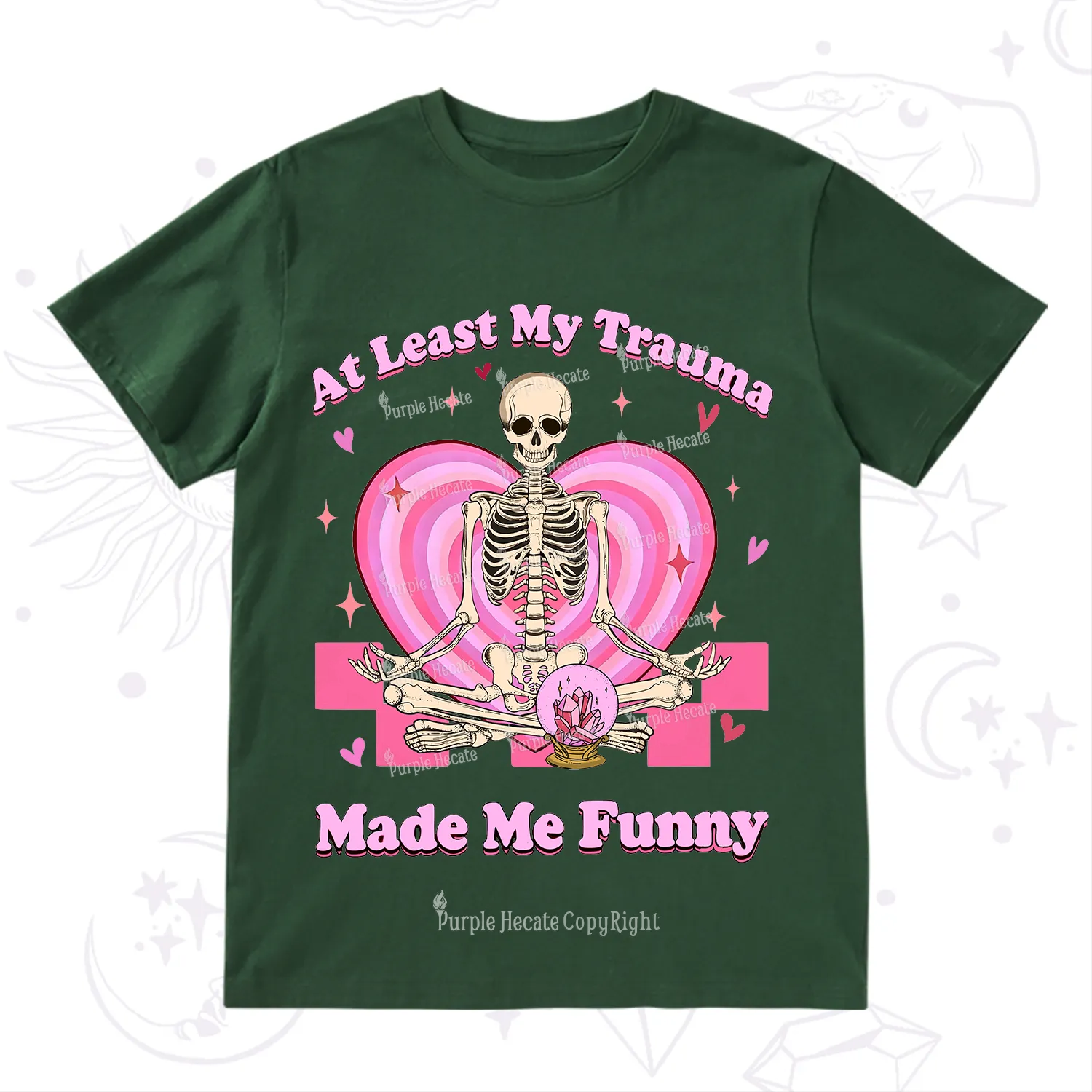PurplehecateAt Least My Trauma Made Me Funny Valentine T-Shirt