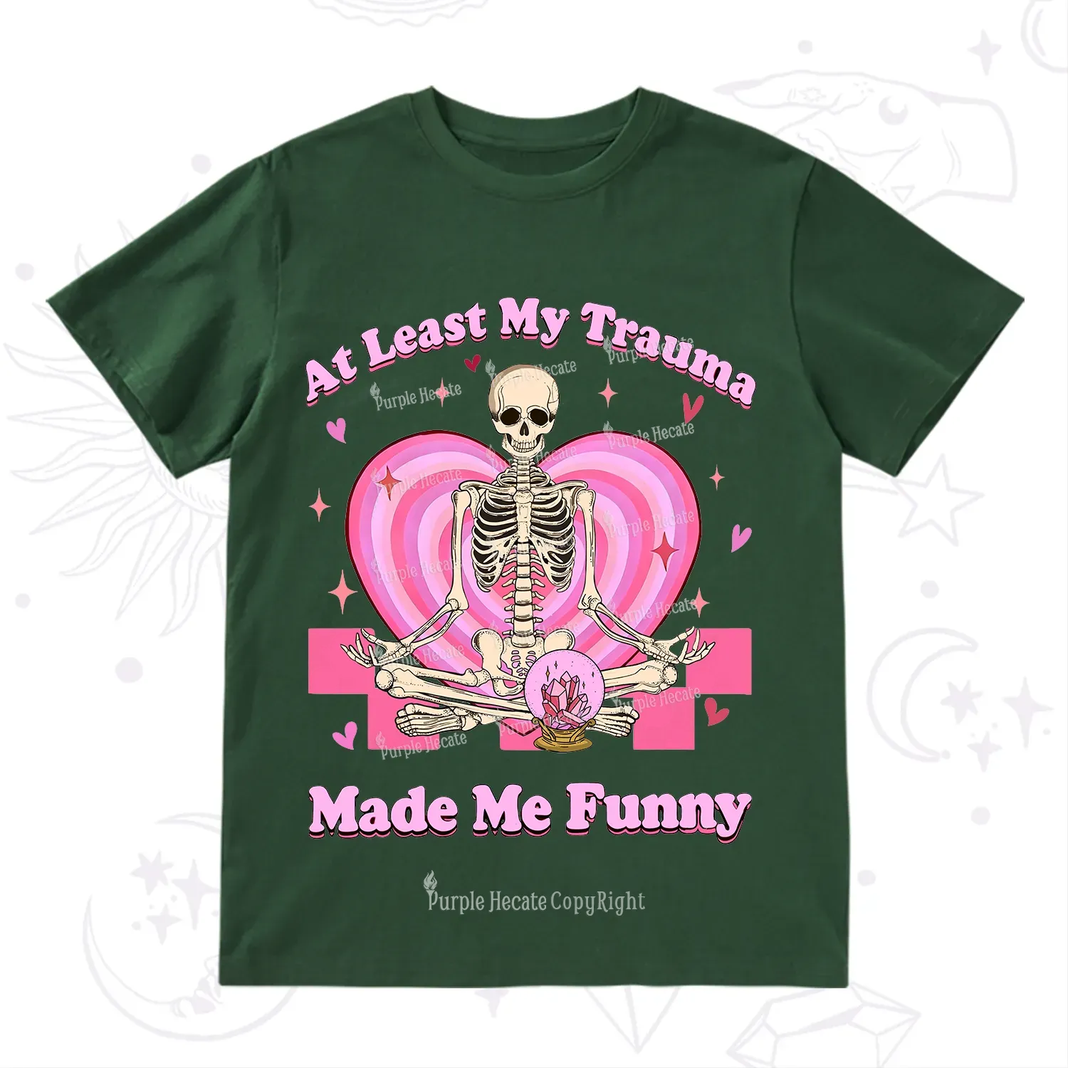 PurplehecateAt Least My Trauma Made Me Funny Valentine T-Shirt