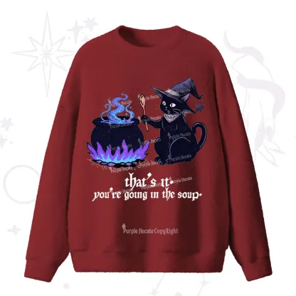 Purplehecate Trust Your Instincts Fuzzy Ugly Sweater