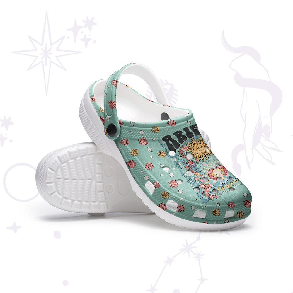 Purplehecate Aries Spirit Zodiac Rubber Clogs