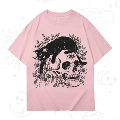 Purplehecate Black Cats In A Skull T-Shirt