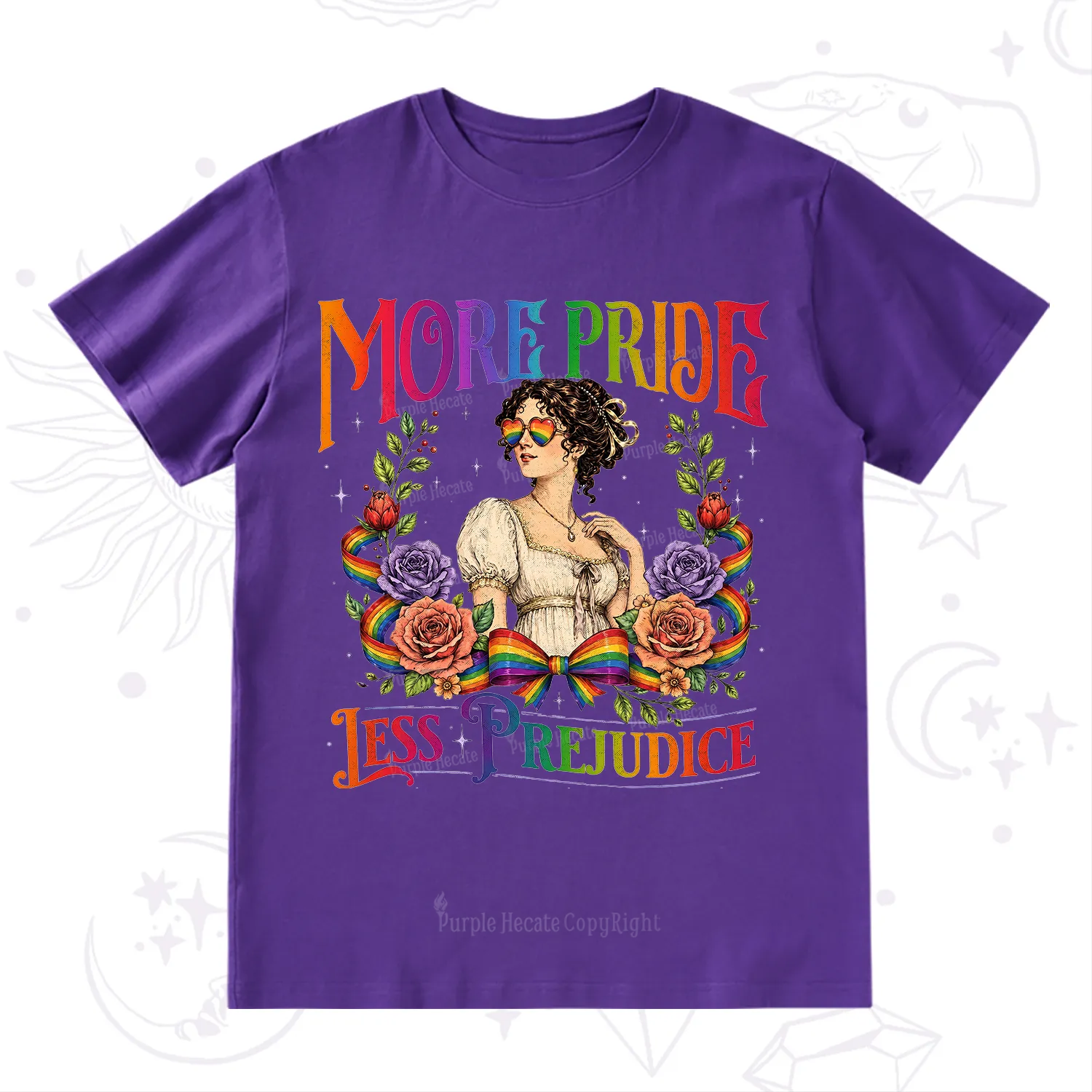 Purplehecate More Pride Less Prejudice Pride T-Shirt