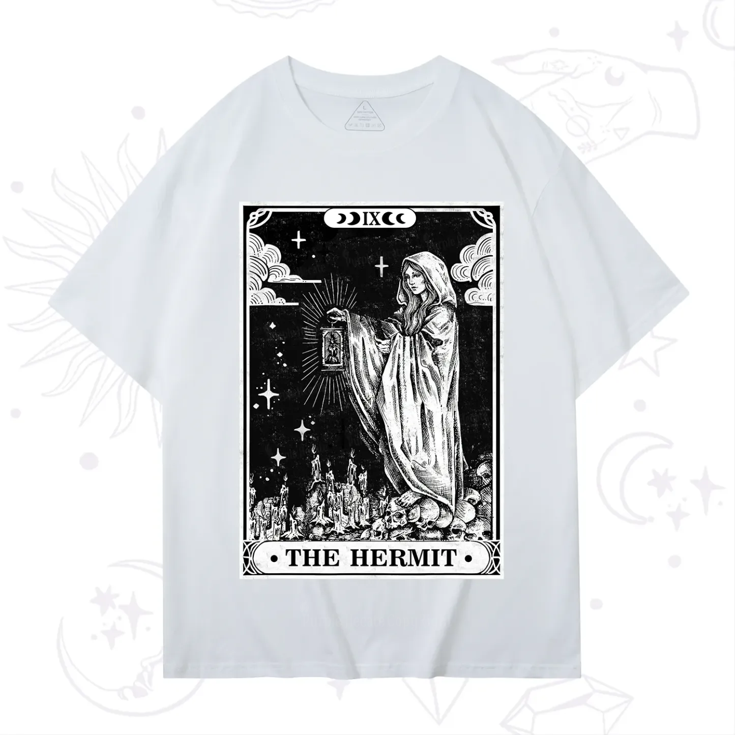 Purplehecate The Hermit Goddess Tarot Card T-Shirt