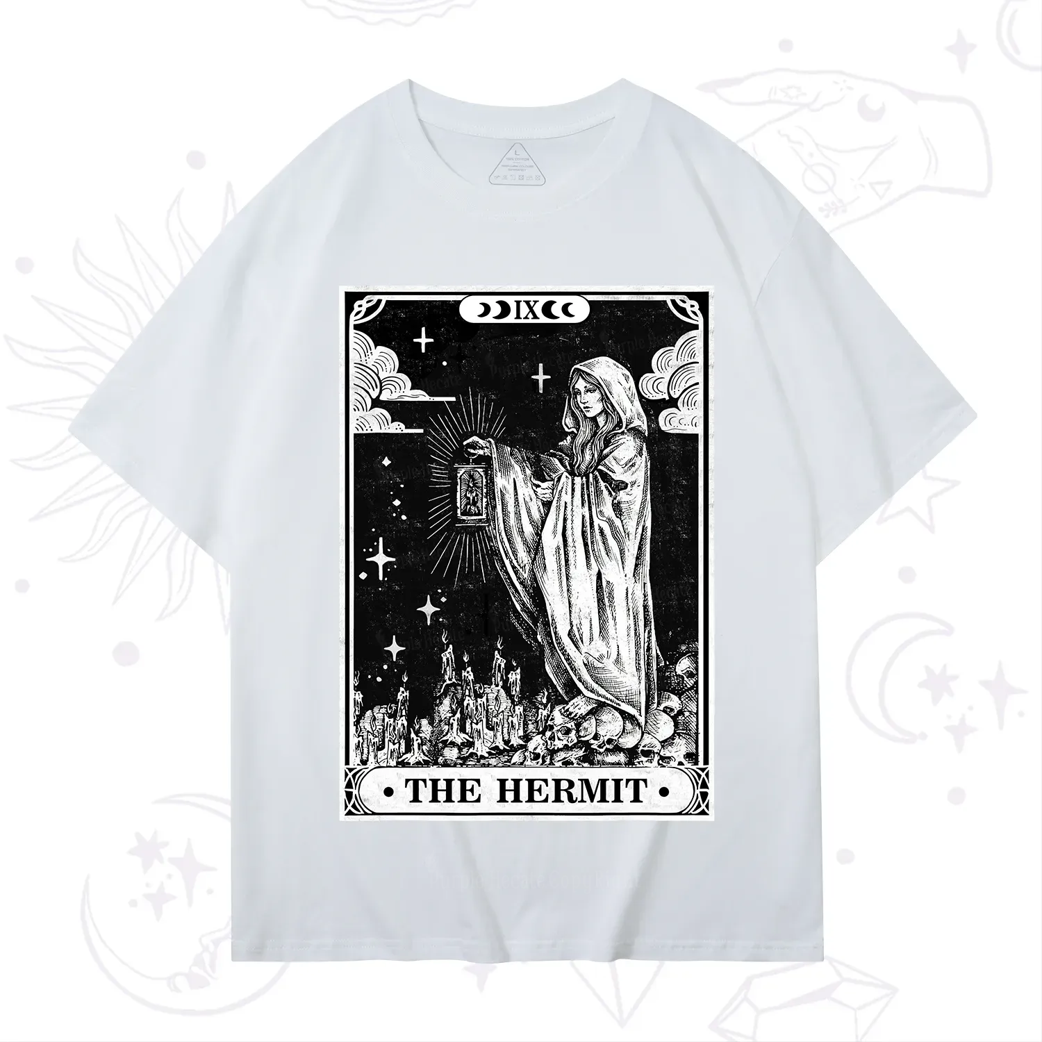 Purplehecate The Hermit Goddess Tarot Card T-Shirt