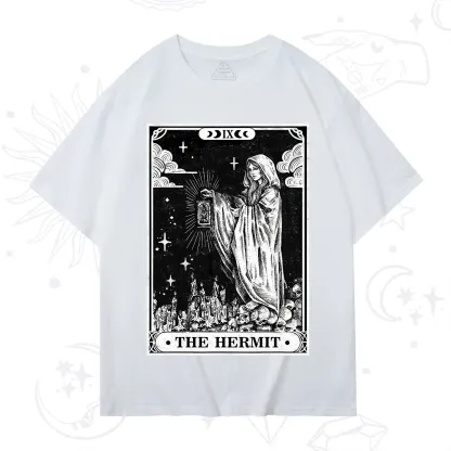Purplehecate The Hermit Goddess Tarot Card T-Shirt