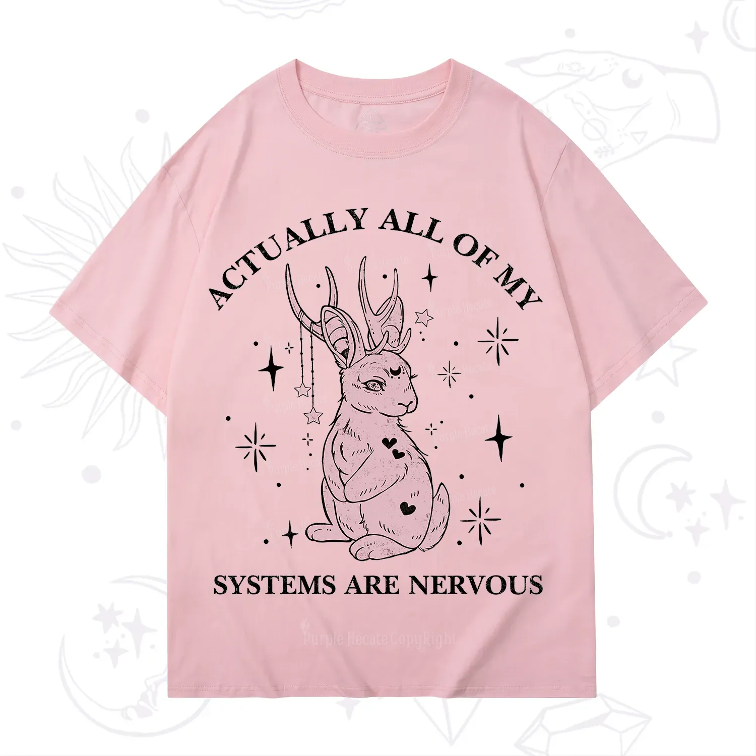 Purplehecate Actually All Of My Systems Are Nervous T-Shirt