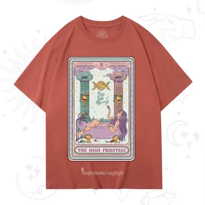 Purplehecate The High Priestess Tarot Christmas T-Shirt