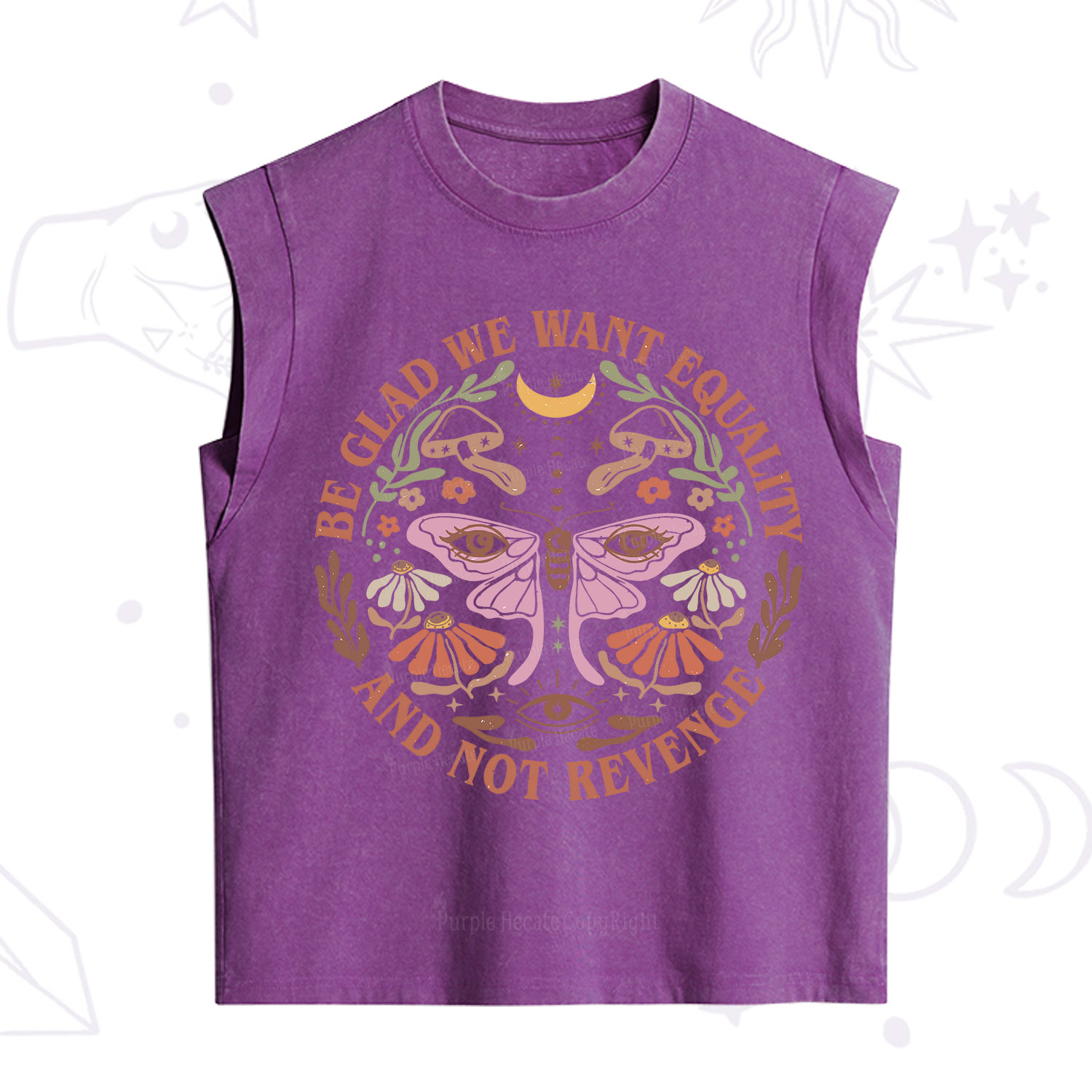 Purplehecate Be Glad We Want Equality Vintage Washed Tank