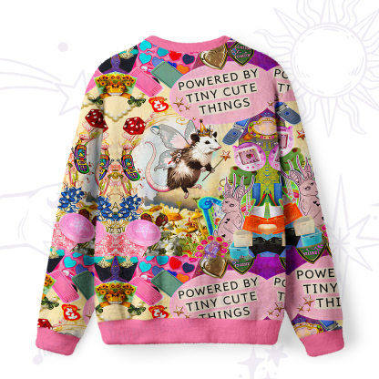 Purplehecate The Opossum Queen's Hoard Fuzzy Ugly Sweatshirt