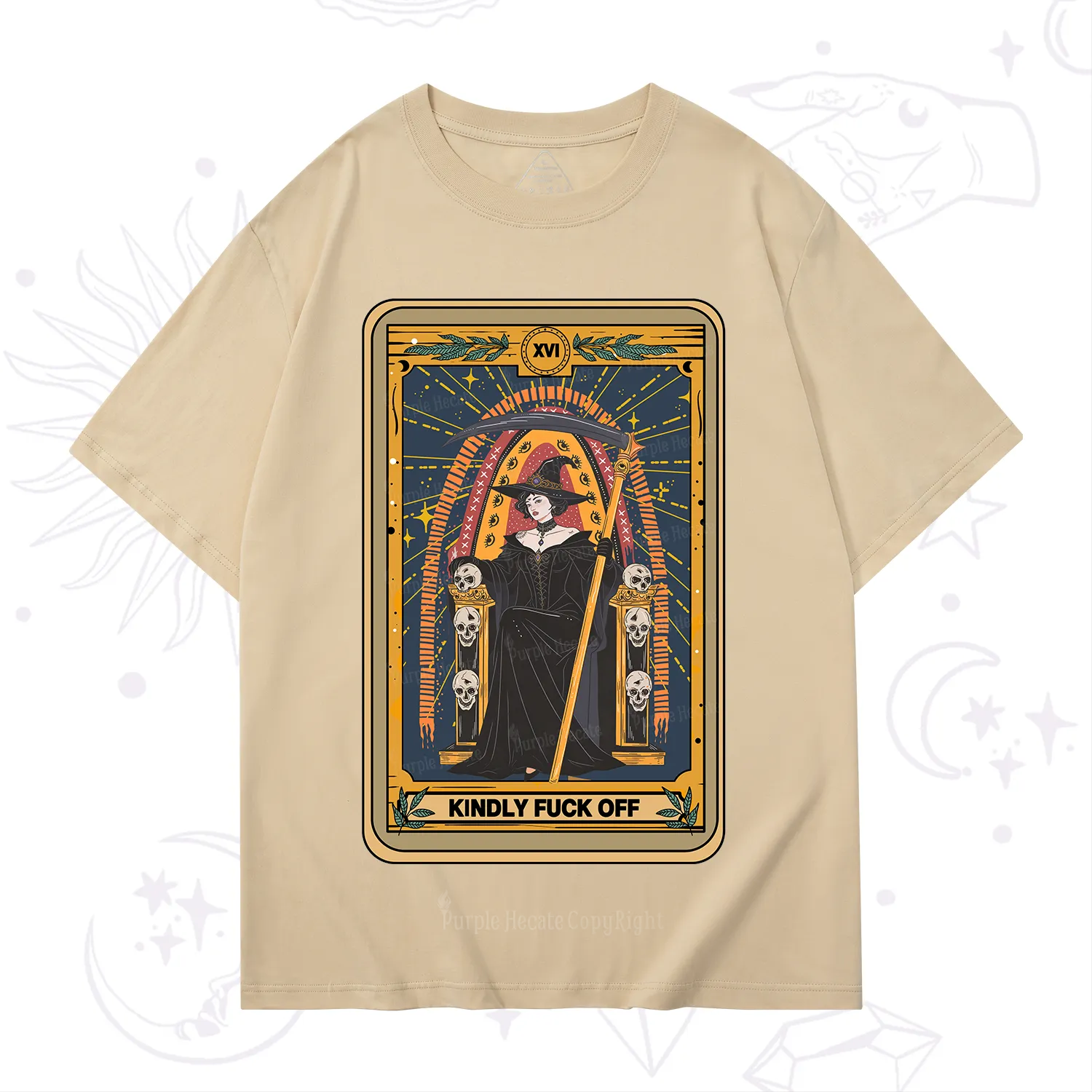 Purplehecate The Kindly Fuck Off Tarot T-Shirt