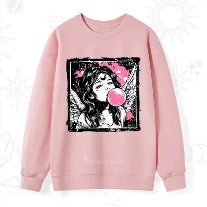 Purplehecate Grunge Angel with Bubblegum Sweatshirt