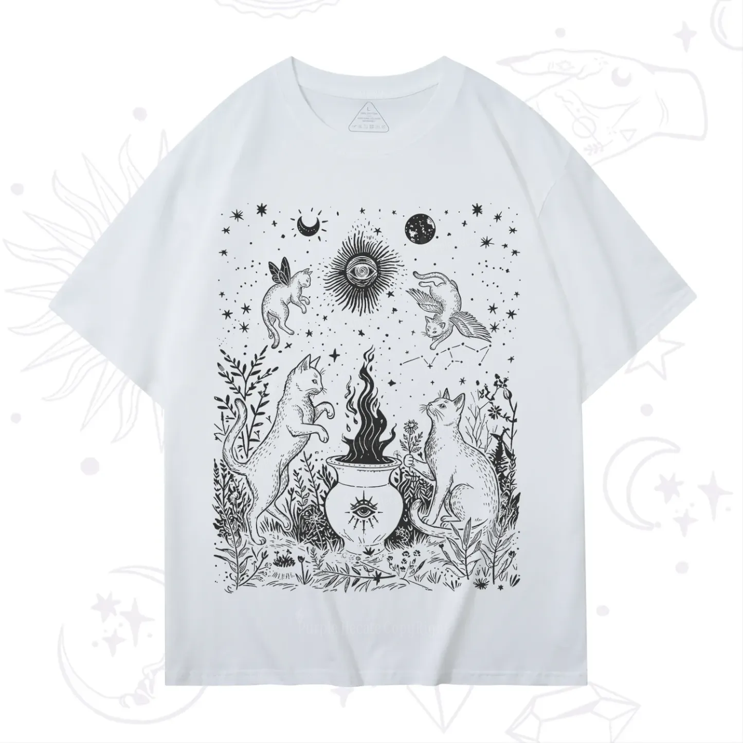 Purplehecate Midnight Meowgic Moon Ritual T-Shirt
