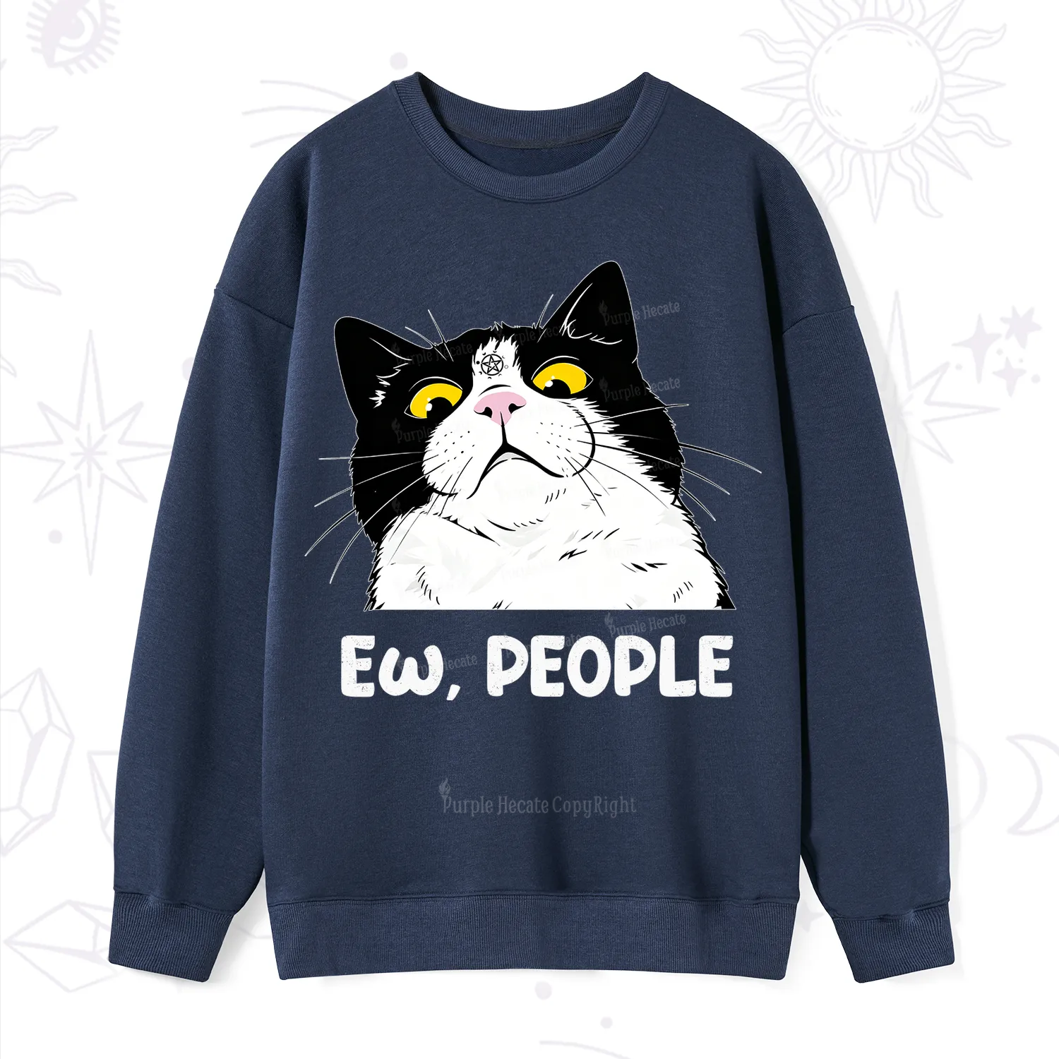 Purplehecate Ew People Cat Sweatshirt