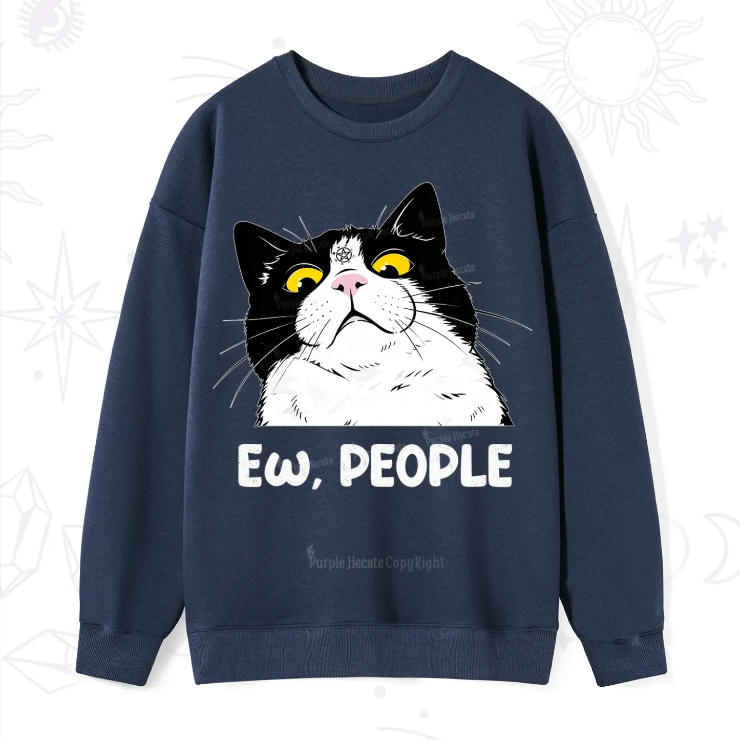 Purplehecate Ew People Cat Sweatshirt