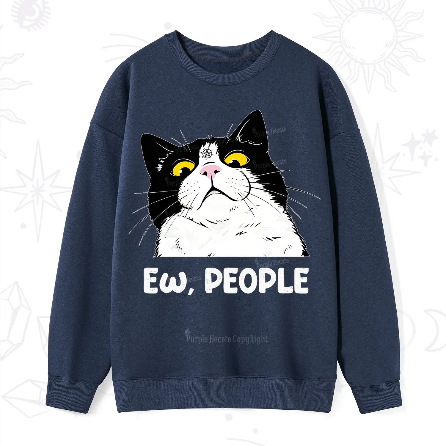 Purplehecate Ew People Cat Sweatshirt