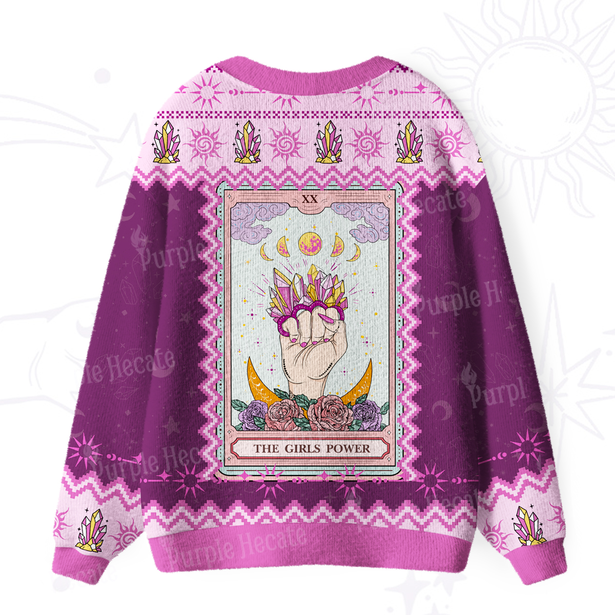 Purplehecate The Girls Power Ugly Cardigan Sweaters