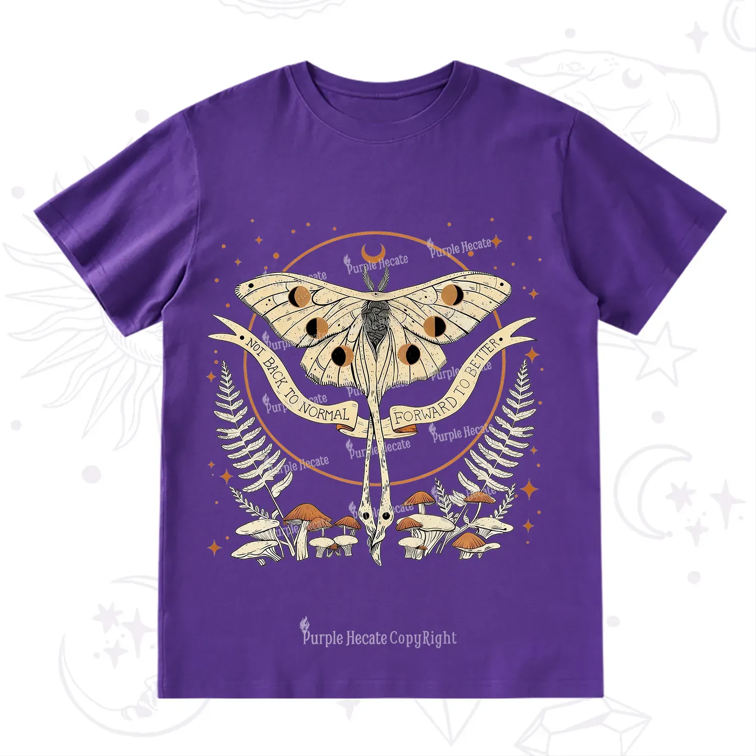 Purplehecate Celestial Moth T-Shirt