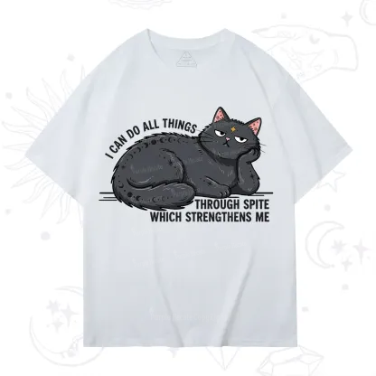 Purplehecate I Can Do All Things Spiteful Cat T-Shirt