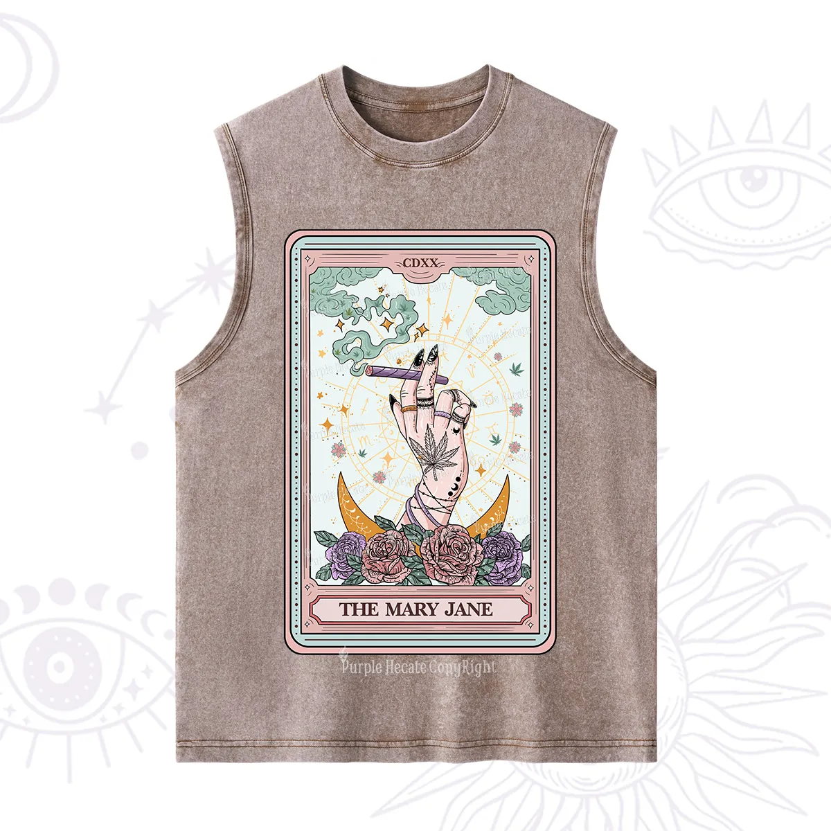 Purplehecate The Mary Jane Tarot Washed Tank