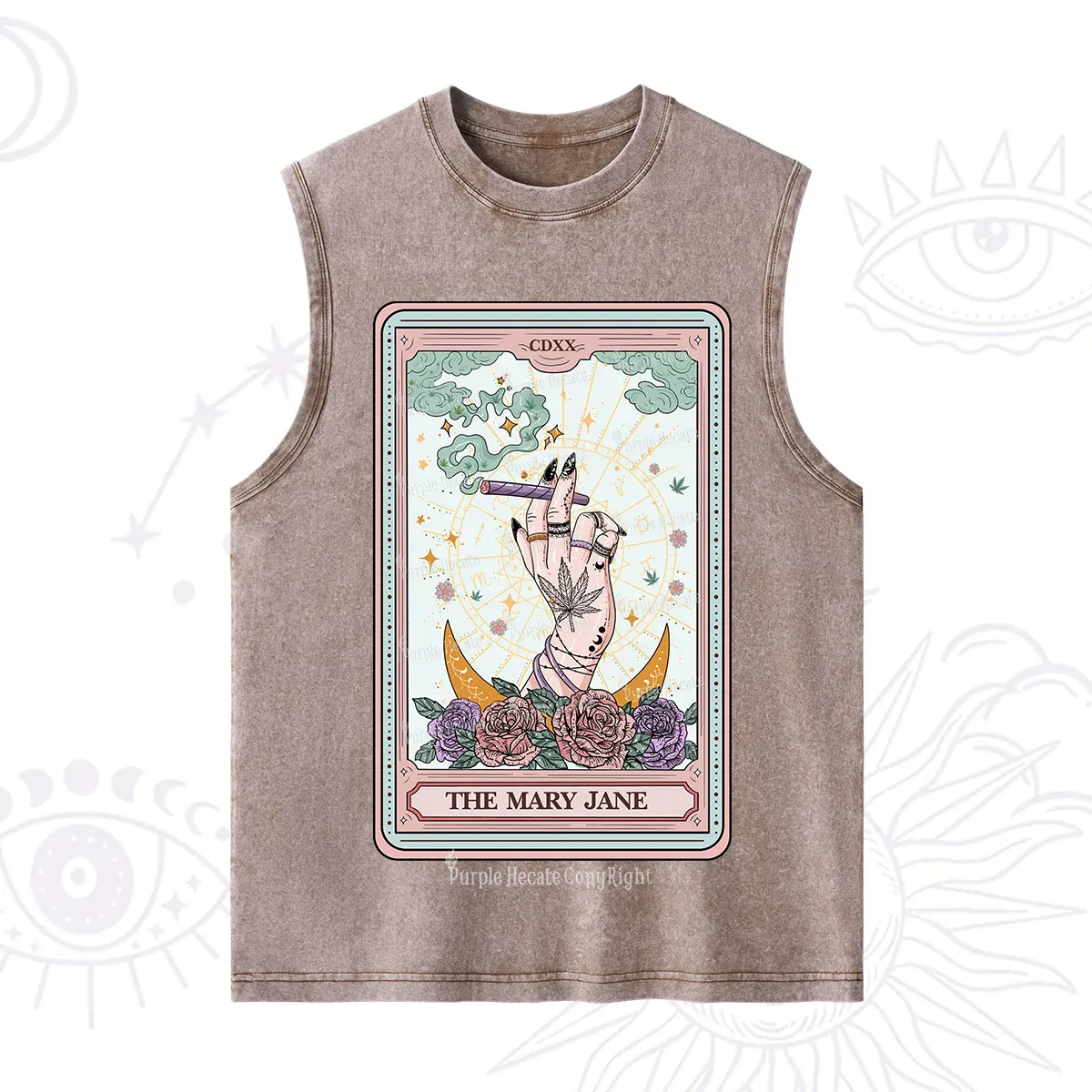 Purplehecate The Mary Jane Tarot Washed Tank